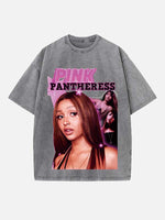 PinkPantheress Print Round Neck T-shirt