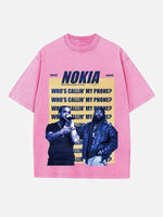 Drake Print Round Neck T-shirt