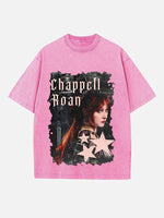 Chappell Roan Print Round Neck T-shirt
