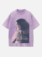 Madison Beer Print Round Neck T-shirt