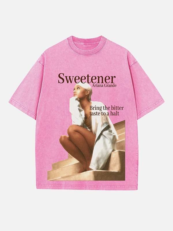 Ariana Grande Print Round Neck T-shirt