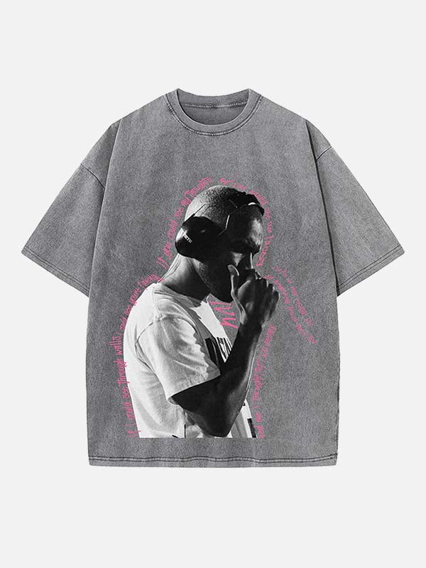 Frank Ocean Print Round Neck T-shirt