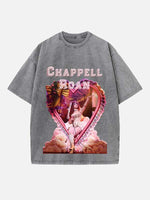 Chappell Roan Print Round Neck T-shirt