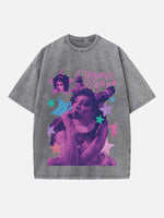 Chappell Roan Print Round Neck T-shirt