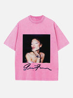 Ariana Grande Print Round Neck T-shirt