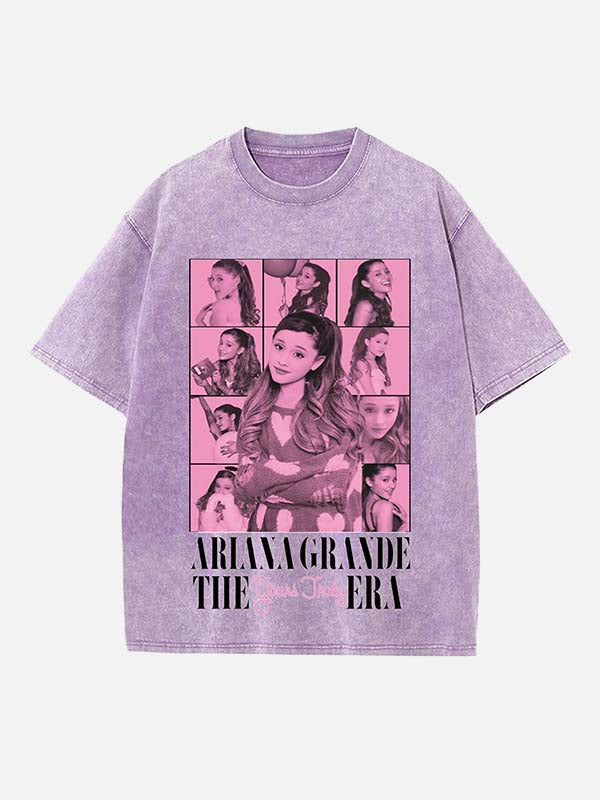 Ariana Grande Print Round Neck T-shirt