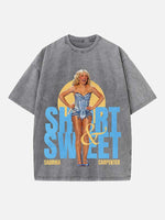 Sabrina Carpenter Print Round Neck T-shirt