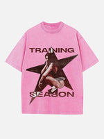 Dua Lipa Print Round Neck T-shirt