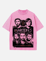 Maroon 5 Print Round Neck T-shirt
