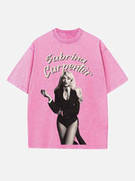 Sabrina Carpenter Print Round Neck T-shirt
