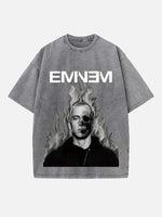 Eminem Print Round Neck T-shirt