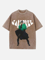 Rihanna Print Round Neck T-shirt