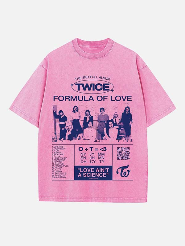 TWICE Print Round Neck T-shirt