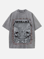 Metallica Print Round Neck T-shirt