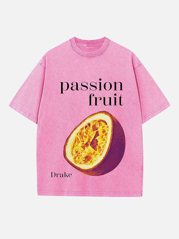 Drake Print Round Neck T-shirt