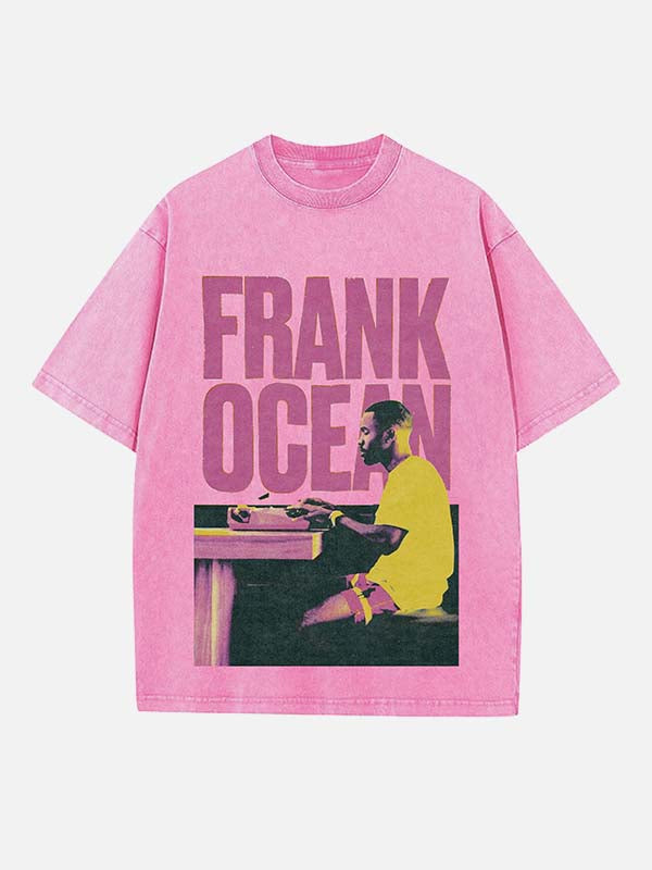 Frank Ocean Print Round Neck T-shirt