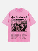 Radiohead Print Round Neck T-shirt