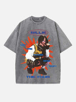 Billie Eilish Print Round Neck T-shirt