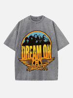Aerosmith Print Round Neck T-shirt
