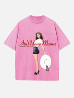 Jennifer Lopez Print Round Neck T-shirt