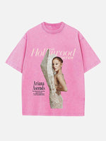 Ariana Grande Print Round Neck T-shirt