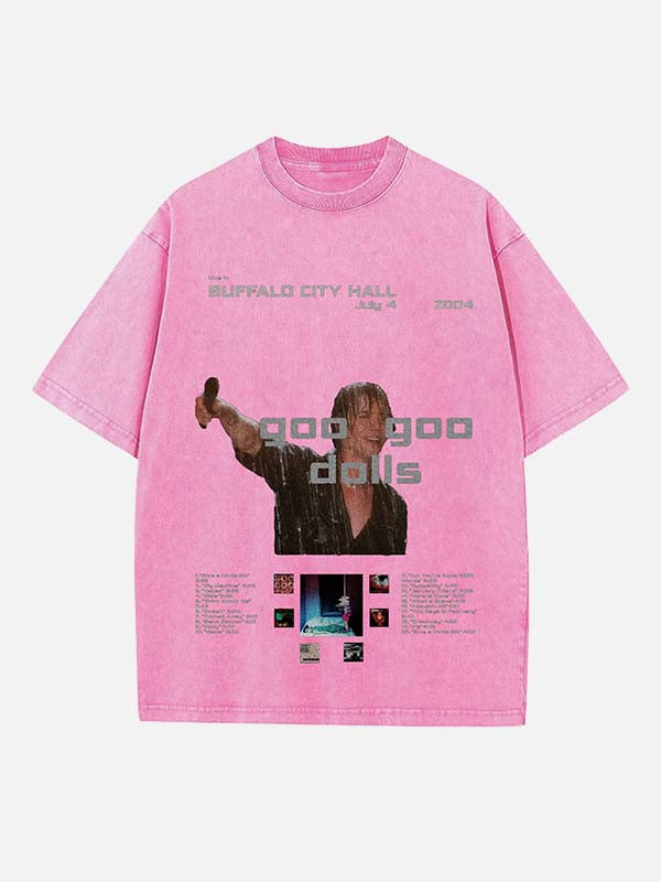 The Goo Goo Dolls Print Round Neck T-shirt