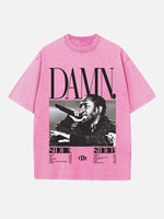 Kendrick Lamar Print Round Neck T-shirt