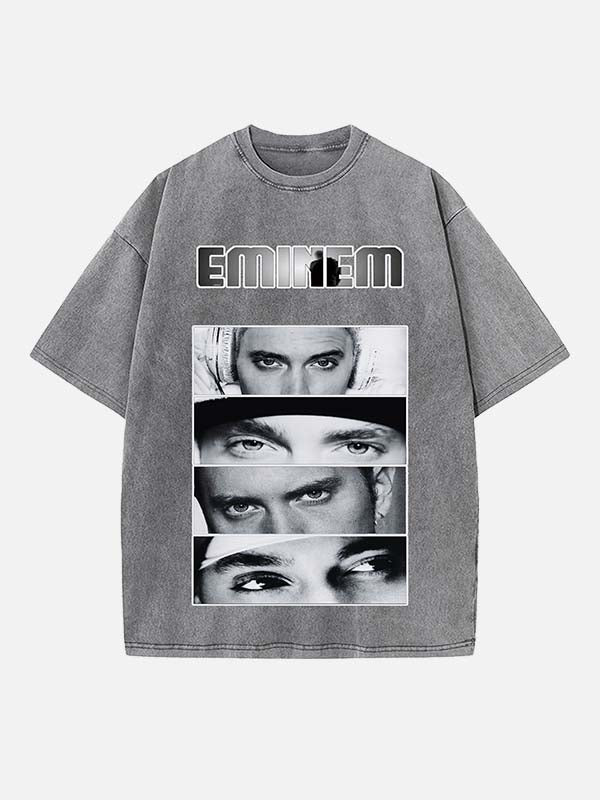 Eminem Print Round Neck T-shirt