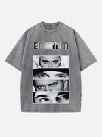 Eminem Print Round Neck T-shirt