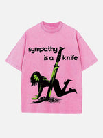 Charli xcx Print Round Neck T-shirt