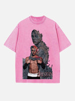 Justin Bieber Print Round Neck T-shirt