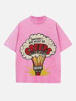 Green Day Print Round Neck T-shirt