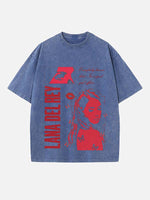 Lana Del Rey Print Round Neck T-shirt