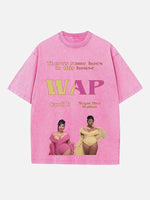 Cardi B Print Round Neck T-shirt