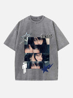 Billie Eilish Print Round Neck T-shirt