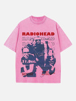 Radiohead Print Round Neck T-shirt