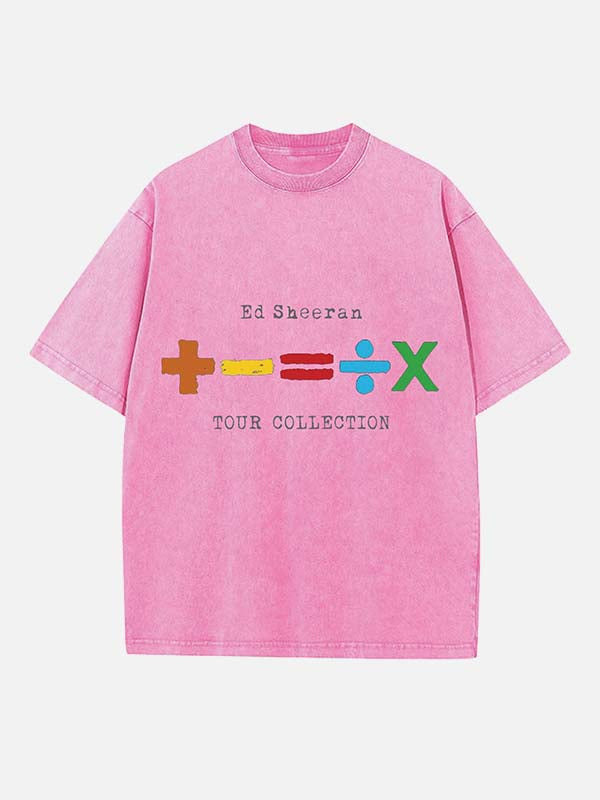 Ed Sheeran Print Round Neck T-shirt