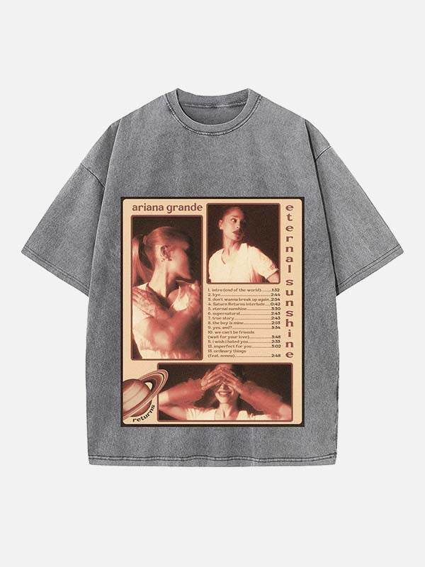 Ariana Grande Print Round Neck T-shirt