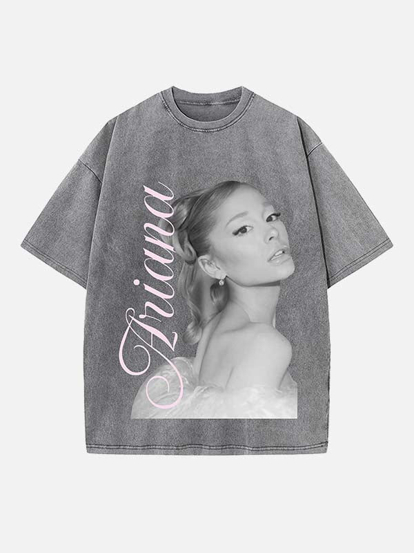 Ariana Grande Print Round Neck T-shirt