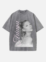 Ariana Grande Print Round Neck T-shirt