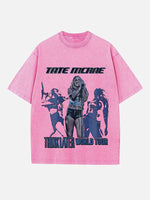 Tate McRae Print Round Neck T-shirt