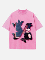 Nicki Minaj Print Round Neck T-shirt