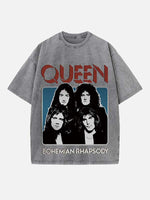 Queen Print Round Neck T-shirt
