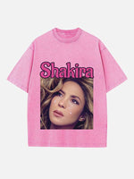 Shakira Print Round Neck T-shirt