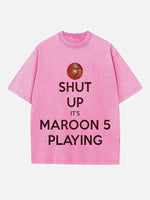 Maroon 5 Print Round Neck T-shirt