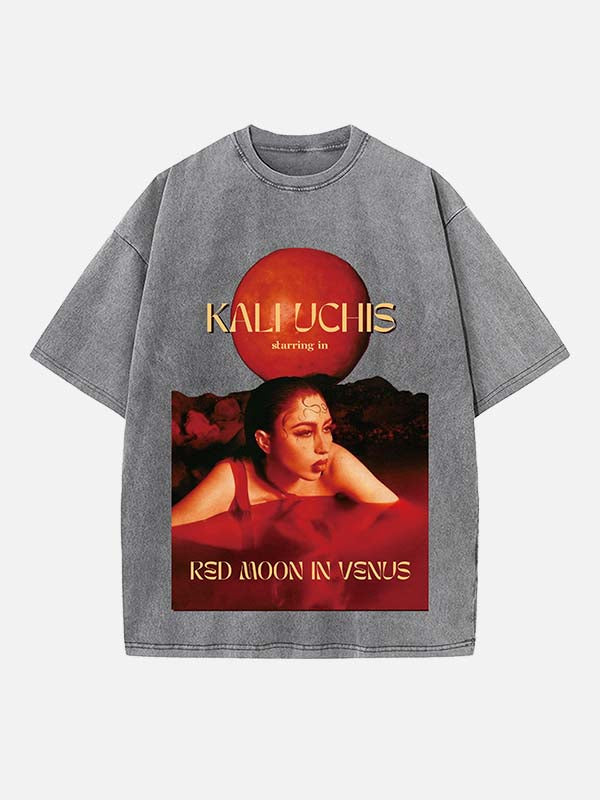 Kali Uchis Print Round Neck T-shirt