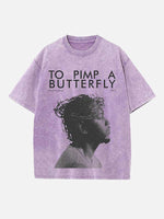 Kendrick Lamar Print Round Neck T-shirt