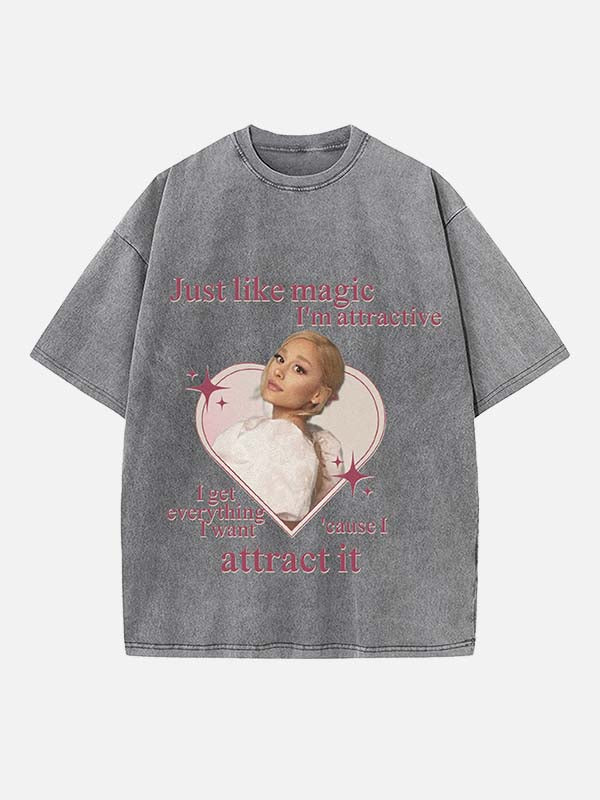 Ariana Grande Print Round Neck T-shirt