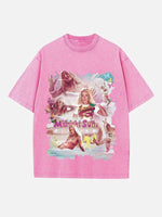 Zara Larsson Print Round Neck T-shirt