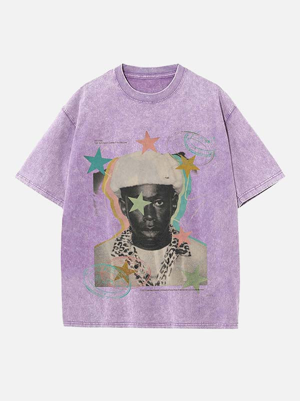 Tyler, The Creator Print Round Neck T-shirt